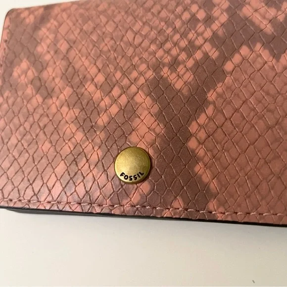 Fossil Snake Print Pattern Small Wallet - Picture 2 of 16